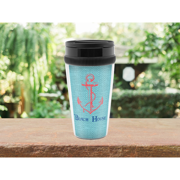 Chic Beach House Travel Mug Lifestyle (Personalized)