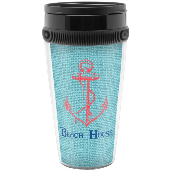 Custom Chic Beach House Acrylic Travel Mug without Handle