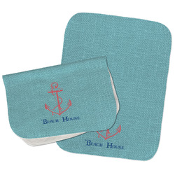 Chic Beach House Burp Cloths - Fleece - Set of 2