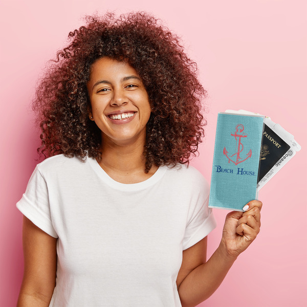 Chic Beach House Vinyl Document Holder - LIFESTYLE