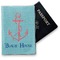 Chic Beach House Vinyl Passport Holder - Front