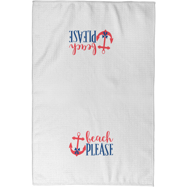 Chic Beach House Waffle Towel - Partial Print - Approval Image