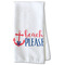 Chic Beach House Kitchen Towel - Waffle Weave - Partial Print