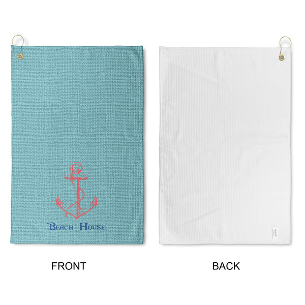 Chic Beach House Waffle Weave Golf Towel - Approval