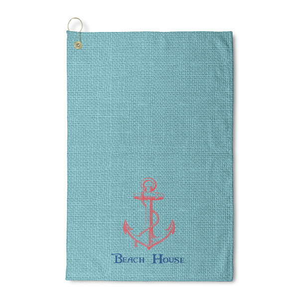 Custom Chic Beach House Waffle Weave Golf Towel