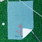 Chic Beach House Waffle Weave Golf Towel - In Context