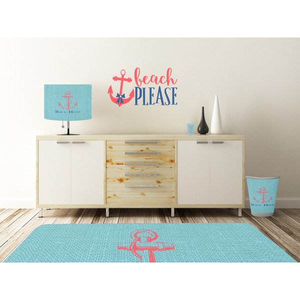 Chic Beach House Wall Graphic Decal Wooden Desk