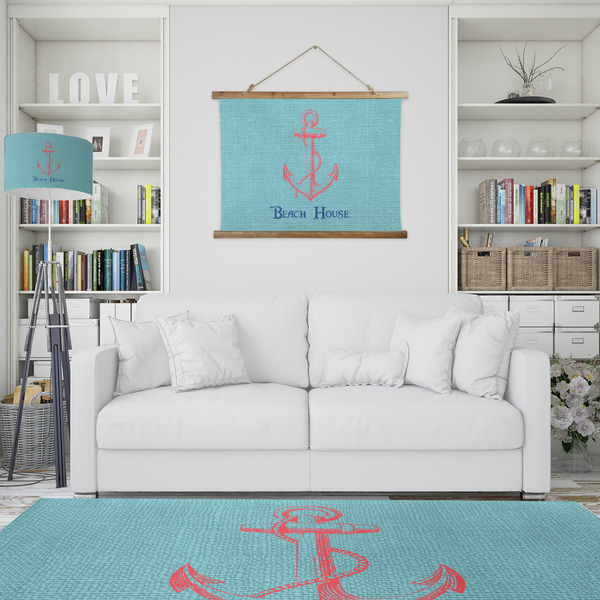 Chic Beach House Wall Hanging Tapestry - IN CONTEXT