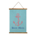 Chic Beach House Wall Hanging Tapestry - Tall