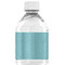 Chic Beach House Water Bottle Label - Back View