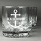 Chic Beach House Whiskey Glasses Set of 4 - Engraved Front