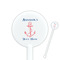 Chic Beach House 5.5" Round Plastic Stir Sticks - White - Single Sided