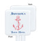 Chic Beach House White Plastic Stir Stick - Single Sided - Square - Approval