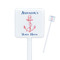 Chic Beach House Square Plastic Stir Sticks