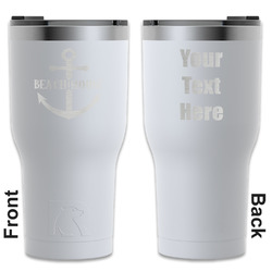 Chic Beach House RTIC Tumbler - White - Engraved Front & Back
