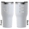 Chic Beach House White RTIC Tumbler - Front and Back