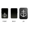 Chic Beach House Windproof Lighters - Black, Single Sided, w Lid - APPROVAL