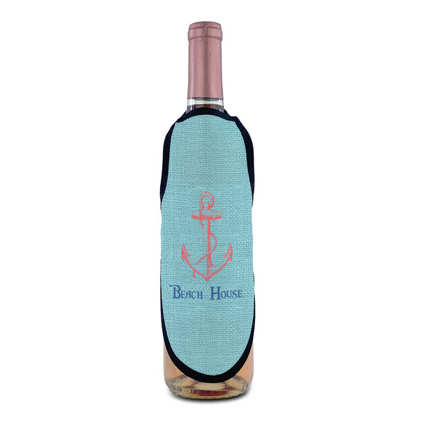 Chic Beach House Wine Bottle Apron - IN CONTEXT