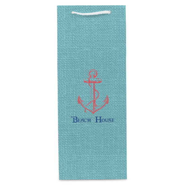 Chic Beach House Wine Gift Bag - Matte - Front