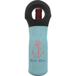 Chic Beach House Wine Tote Bag