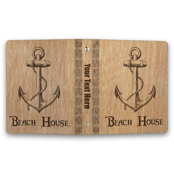 Chic Beach House Wood 3-Ring Binders - 1" Half-Letter - Approval