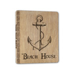 Chic Beach House Wood 3-Ring Binder - 1" Half-Letter Size
