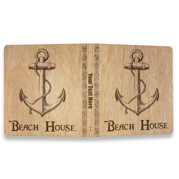 Chic Beach House Wood 3-Ring Binders - 1" Letter - Approval
