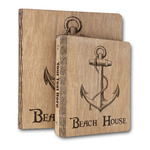 Chic Beach House Wood 3-Ring Binder