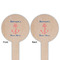 Chic Beach House Wooden 6" Food Pick - Round - Double Sided - Front & Back