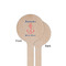 Chic Beach House Wooden 6" Stir Stick - Round - Single Sided - Front & Back