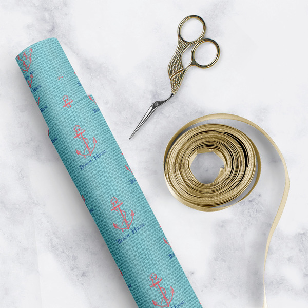 Chic Beach House Wrapping Paper Rolls - Lifestyle 1