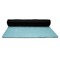 Chic Beach House Yoga Mat Rolled up Black Rubber Backing