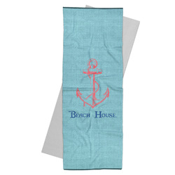 Chic Beach House Yoga Mat Towel