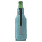 Chic Beach House Zipper Bottle Cooler - BACK (bottle)