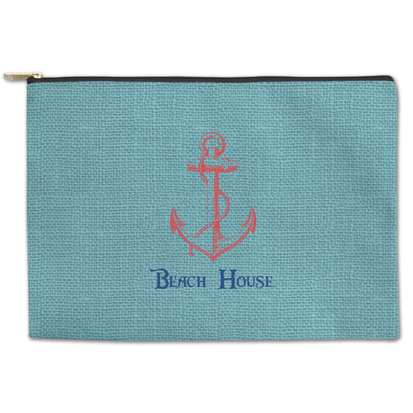 Custom Chic Beach House Zipper Pouch