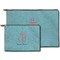Chic Beach House Zippered Pouches - Size Comparison