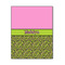 Pink & Lime Green Leopard Wood Print - 11x14 (Personalized)