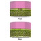 Pink & Lime Green Leopard 12" Drum Lampshade - APPROVAL (Poly Film)