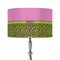Pink & Lime Green Leopard 12" Drum Lamp Shade - Fabric (Personalized)