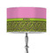 Pink & Lime Green Leopard 12" Drum Lamp Shade - Poly-film (Personalized)