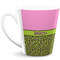 Pink & Lime Green Leopard 12 Oz Latte Mug - Front Full