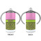 Pink & Lime Green Leopard 12 oz Stainless Steel Sippy Cups - APPROVAL