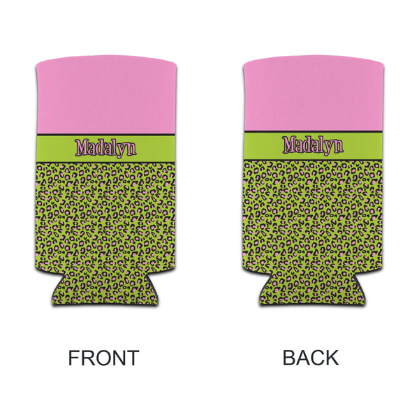 Pink & Lime Green Leopard 12oz Tall Can Sleeve - APPROVAL