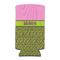 Pink & Lime Green Leopard Can Cooler (tall 12 oz) (Personalized)
