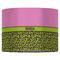 Pink & Lime Green Leopard 16" Drum Lampshade - FRONT (Fabric)