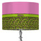 Pink & Lime Green Leopard 16" Drum Lamp Shade - Fabric (Personalized)