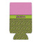 Pink & Lime Green Leopard 16oz Can Sleeve - FRONT (flat)