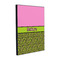 Pink & Lime Green Leopard 16x20 Wood Print - Angle View
