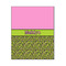 Pink & Lime Green Leopard 16x20 Wood Print - Front View