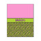 Pink & Lime Green Leopard Wood Print - 16x20 (Personalized)